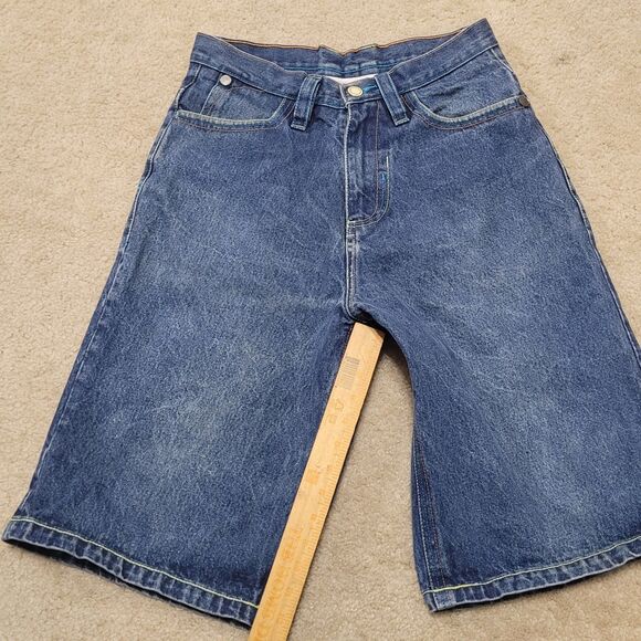 Unbranded Jean Shorts Mens 32 (30) Embroidered Jorts Skater Hip Hop  Jnco Style - Picture 5 of 14
